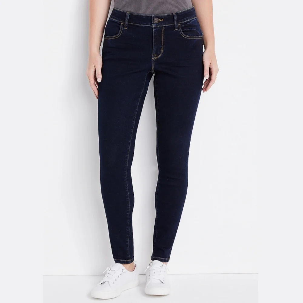 NWT M Jeans by Maurices Vintage Dark Wash Mid Rise Jegging, Size XXL Long - Picture 1 of 10